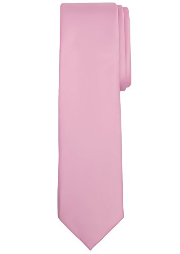 Jacob Alexander Solid Color Men's Regular Tie - Carnation Pink
