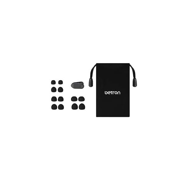 Betron-B750s-Wired-In-Ear-Headphones-Earphones-Noise-Isolating-Tangle-Free-Cable-Enhanced-Bass-Lightweight-Black Betron B750 in Ear Headphones Earphones Wired with Noise Isolating Earbuds Tangle Free Flat Cable HD Bass Lightweight…