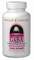 Source Naturals - Gaba (Gamma-Aminobutyric Acid), 750 mg, 90 tablets
