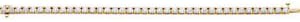 18K Yellow Gold 9 CTW Diamond Line 7.25 Inch Bracelet