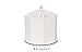 Spinning Desktop Organizer – White 4 Compartment Rotating Mail and Stationary Holder – Quality Wooden Design – Pen and Pencil Cup and Sorter – by Designstyles