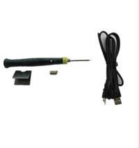 Hot Portable Electronic Tools USB Power Soldering Iron Long Life Tip + Touch Switch Protective Cap DC DIY Soldering Jobs 5V 8W with Stand Tool Kit