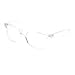 MODA 80s Nerdy Clear Transparent Thick Plastic Frame Optical Eye Glasses