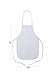 BUMBLE CRAFTS Kids Apron - Pack of 12 | Canvas - Natural Cotton | Bulk Toddler Craft Aprons for Ages 5 & Under | Small White (12.5” x 19”)