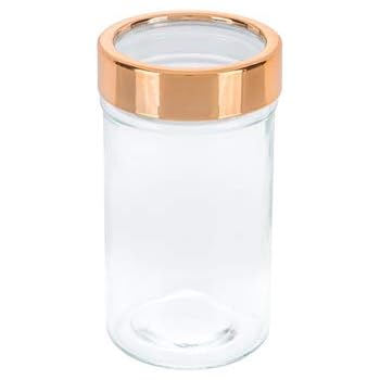 copper glass lids spices jars elegant decoration herbs loose jar ideal leaf coffee teas caniste storing apothecary holder cotton bathroom