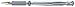 uniball Impact Gel Pen, Stick, Medium 1 Mm, Silver Metallic Ink, Silver Barrel