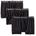 BOSS Hugo Men's 3-Pack Cotton Boxer Brief, Black, Medium