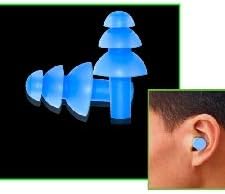 ROYALDEALSHOP Sound insulation Silicone Soft Foam Ear Plugs with Plastic Storage Box for Comfortable Study, Sleep, Small , Sky Blue