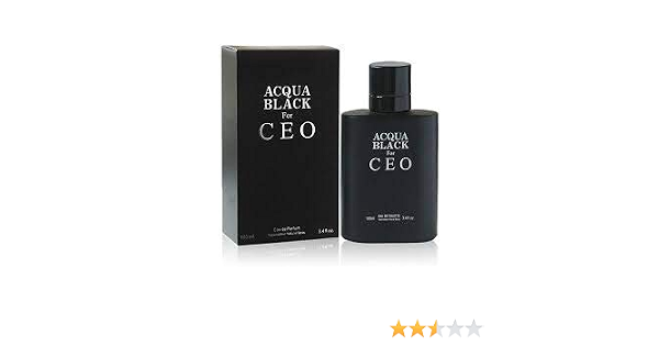 Amazon.com: Acqua Black for Ceo Perfume for Men, EDP-3.4 oz, by Secret Plus  with a NovoGlow Pouch included : Belleza y Cuidado Personal