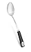 Internet’s Best Stainless Steel Serving Spoon with Rubber Grip | Solid Cooking Buffet Spoon | Kitchen Utensil