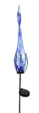 Red Carpet Studios Solar Light with Stake, Blue and White Swirls