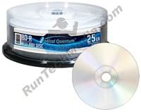 Optical Quantum OQBDR04NPS 4X 25GB BD-R Single Layer Blu-Ray Recordable Blank Media, 25-Disc Spindle