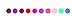 Djeco - 10 felt brushes - Sweet,Pink