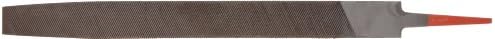 Simonds Flat Hand File, American Pattern, Double Cut, Rectangular, Black Oxide Coating, Fine, 12" Length, 1-5/32" Width, 7/32" Thickness