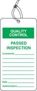 Quality Signs - QC tag passed inspection pk of 10 - Matt PVC
