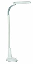 OttLite L24554 Task Plus High-Definition 24-Watt Floor Lamp, Dove Grey