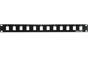 InstallerParts 1U 19" 12 Port Blank Panel for Keystone Jack