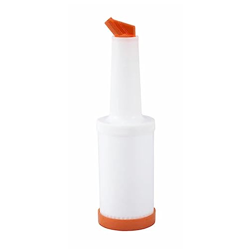 Winco PPB-1O Orange Spout & Lid 1 Quart Liquor & Juice Multi Pourer-PPB-1O