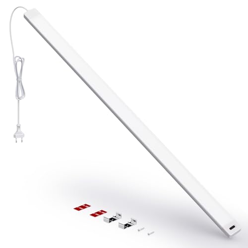 SIBI LIGHTING Unterbauleuchte Küche LED, 90cm Dimmbar Unterbau Leuchte mit Berührungsloser Sensor, Küchenlampe Unterschrank Beleuchtung für Küche, Bür