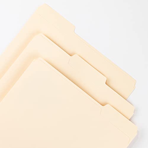 Smead Manila File Folder, 1/3Cut Tab, Letter Size, Manila, 100 per Box