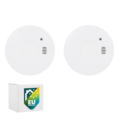 Smartwares 2er-Set Rauchmelder – 5 Jahre austauschbare Batterien – Schnelle und zuverlässige Erkennung – 85 dB – FSM-11752
