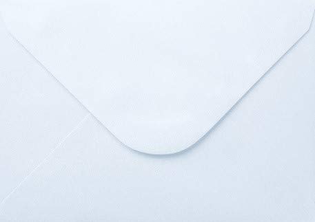 50 Baby Blue Pearlised Envelopes 100gsm C6 (114mm x 162mm) by Cranberry
