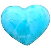 Larimar heart Stone Carving for Collectors and Crystal Enthusiasts