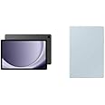 SAMSUNG Galaxy Tab A9+ 10.9” + Galaxy Tab A9+ Book Cover (Blue) 64GB Android Tablet, Big Screen, Quad Speakers, Upgraded Chipset, Multi Window Display, Slim, Durable, US Version, 2023, Graphite