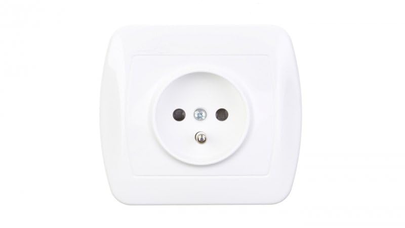 Kontakt-Simon AGZ1ZE/11 Socket White Plastic IP20, 250 V, 90 mm, 37.5 mm