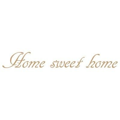 Stencil Deco Texts 022 Home Sweet Home. Stencil size: 20x20 cm (7,9x7,9 in). Design size: 17,8x2,5 cm (7x1 in)