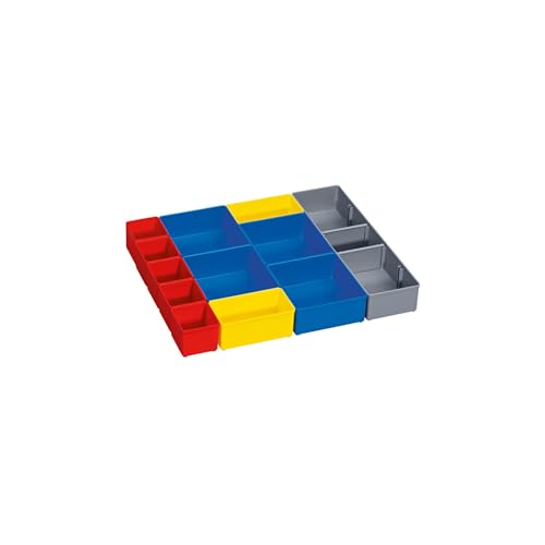 Bosch Professional Carrying Case System Boxes for Small Parts Storage, i-BOXX 53 Inset Box Set, 12 Pieces