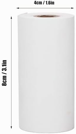 Papel térmico de recibo de 80x40 mm, rolos de recibo de papel térmico de 11 metros de comprimento, papel de impressora térmica, mini rolo de papel de impressão e adesivo autoadesivo imprimível
