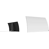 Mohu Curve 50 TV Antenna Indoor Amplified 50 Mile Range Modern Design 4K-Ready HDTV Premium Materials for Performance