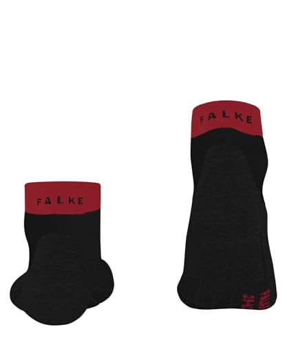 FALKE Herren Laufsocken RU4 Endurance Short M Sso Baumwolle Funktionsmaterial antiblasen 1 Paar, Schwarz Black 3002, 44-45 2