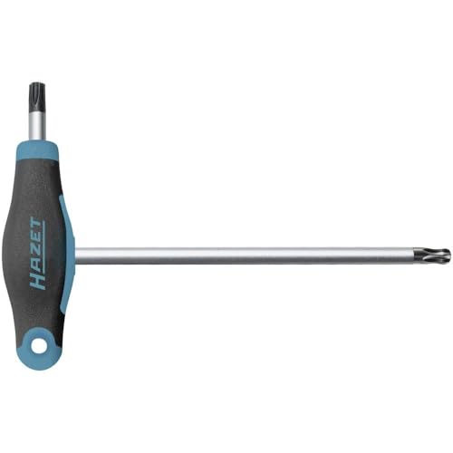 Hazet 829KKT-T30 Angled Screwdriver Short and Long Blade for Flexible Use Torx Profile Size T30 Dark Blue