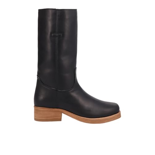 Dingo Mens Dutton Round Toe Pull On Casual Boots Mid Calf - Black - Size 8 D at Amazon