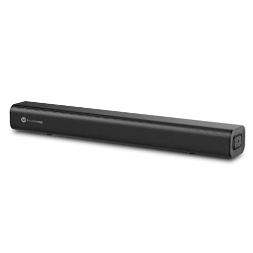 Soundbar Barra de Som Goldentec 2.0 Canais Bluetooth 120W RMS com HDMI ARC Preto | 5M, 3D, HDMI ARC, Preto