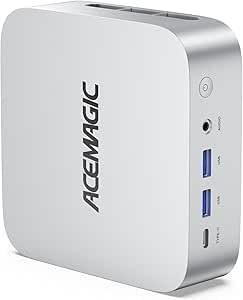 ACEMAGIC W1 Mini PC,AMD Ryzen 7 H255(8C/16T),16GB LPDDR5 512GB NVMe SSD
