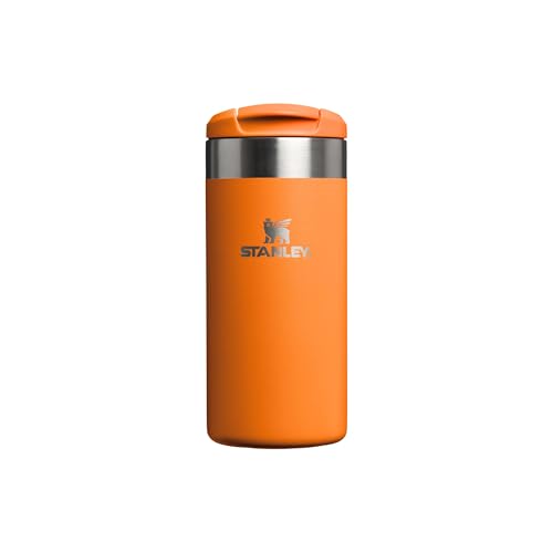 1913 Aerolight Transit Termo Cafe para Llevar 0.35L - Mantiene el Calor Durante 6 Horas - Compatible con Soporte para Coche - Taza Café Antifugas - Apta Para Lavavajillas - Goldenrod Coral