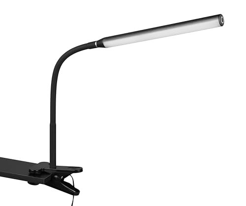 Reality Leuchten Lámpara de pinza LED NEVADA R57941132, Plástico Blanco Mate, 5 Watt LED, Regulable, Cambio de Color