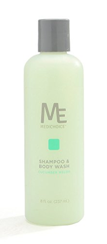 MediChoice Hair And Body Shampoo, Cucumber Melon Scent, 8.5 Ounce (Case of 48)