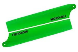 MICROHELI CO., LTD Plastic Main Blade 85mm, Green: Blade Nano CP X