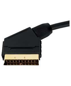 Consoletronic 1.5m Scart Cable Scart Lead Wire Plug to Plug 24k Gold ~ Fully Wired ~ Shielded ~ 21-pin ~ Audio ~ Video ~ Male to Male