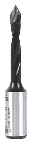 Yonico 42105R 5mm Through Hole Boring Bit - Right Hand - 57mm Length 10mm Shank