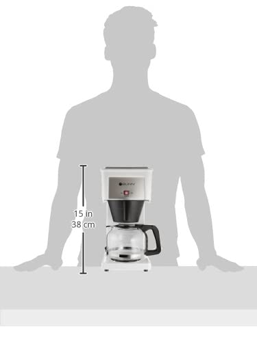 BUNN GRW Velocity Brew Cafetera casera de 10 tazas, color blanco