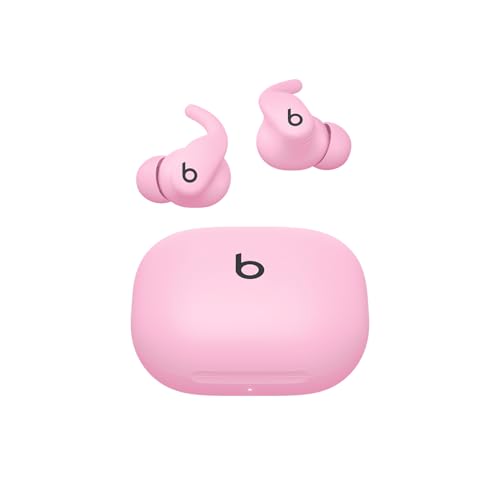 Powerbeats Fit - Auriculares inalámbricos con cancelación del Ruido, Ajuste Seguro, IPX4, hasta 30 Horas de autonomía con Estuche de Carga, compatibles con Apple y Android - Rosa Eléctrico