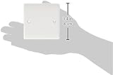 Knightsbridge CU8350 Curved Edge 1 Gang Blanking Plate White Plastic UK view 3