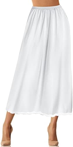 chinese dress ladies Women Half Slip Comfy Lace Waistline Side Slit Satin Waist Slip Under –  Kate Kasin