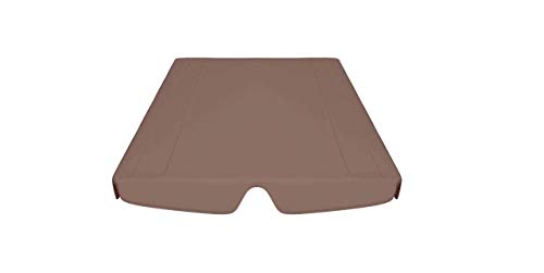 Ersatzdach für Gartenschaukel Braun 226x186 cm 270 g/m² Gartenbauten Pavillon-Rahmen Dächer für Pavillions – Bild 6