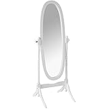 Crown Mark Cheval Mirror, White Finish